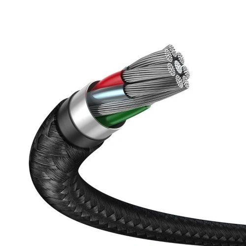 Kabel przedłużający USB 3.0 Baseus Cafule, 2A, 1m (czarno-szary)