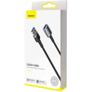 Baseus cafule Cable USB3.0 Male TO USB3.0 Female 2A 1m Dark gray