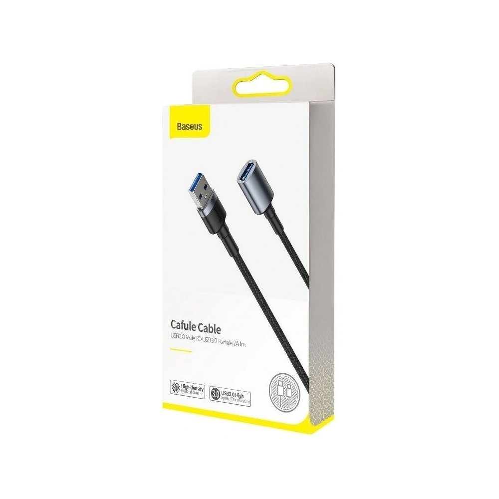 Hurtownia GSM - Kabel przedłużający USB 3.0 Baseus Cafule, 2A, 1m (czarno-szary) - BSU973BLKGRY - {ean13} - Hurt
