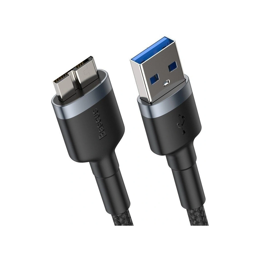Hurtownia GSM - Kabel USB 3.0 do micro USB 3.0 Baseus Cafule, 2A, 1m (czarno-szary) - BSU975BLKGRY - {ean13} - Hurt