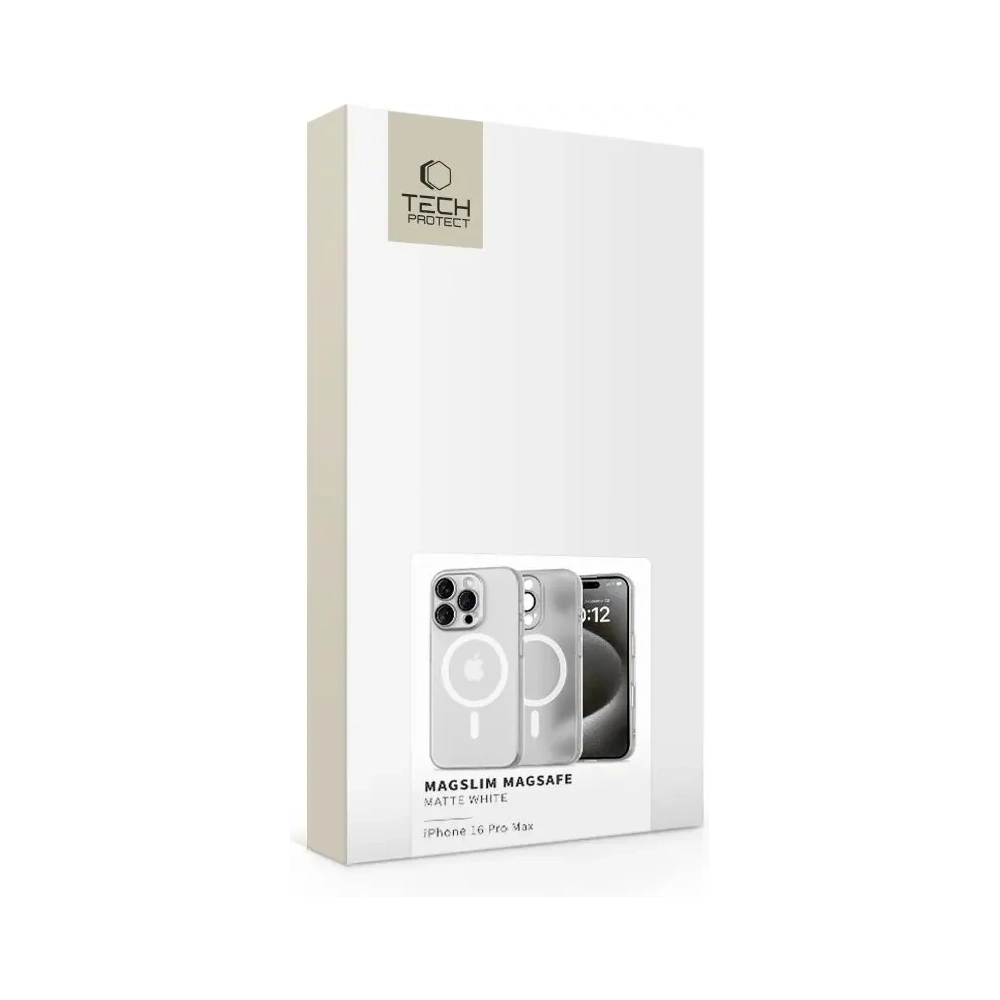 Hurtownia GSM - Tech-Protect Magslim MagSafe Apple iPhone 16 Pro Max Matná/Bílá - THP3110 - {ean13} - Hurt