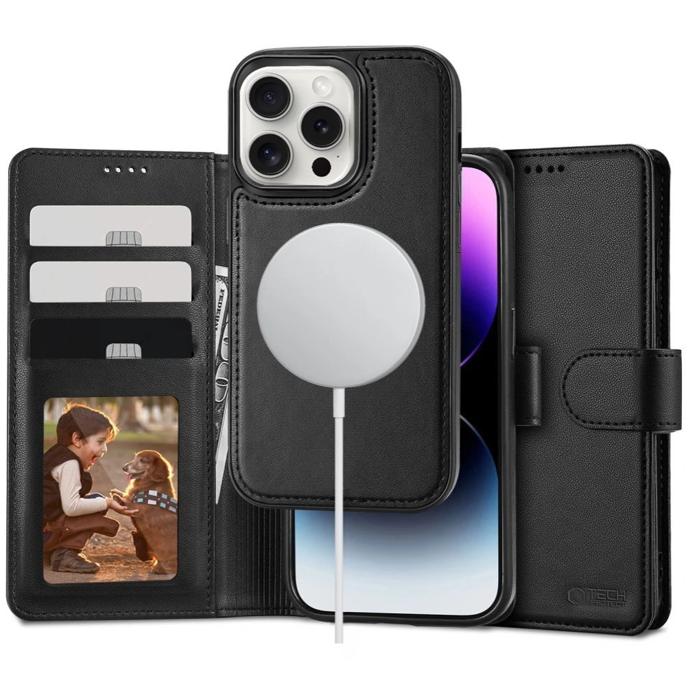 Hurtownia GSM - Tech-Protect Wallet MagSafe Apple iPhone 16 Pro Max Schwarz - THP3114 - {ean13} - Hurt