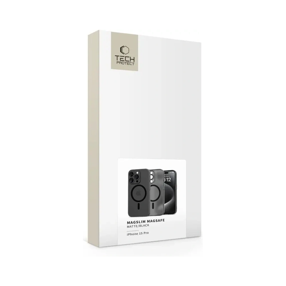 Hurtownia GSM - Tech-Protect Magslim MagSafe Apple iPhone 15 Pro Matná/Černá - THP3118 - {ean13} - Hurt