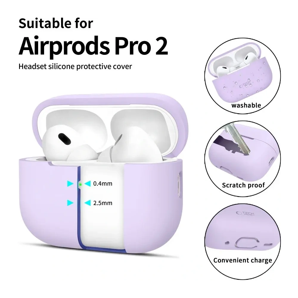 Hurtownia GSM - Tech-Protect Silikonové Apple Airpods Pro 1 / 2 Levandule - THP3125 - {ean13} - Hurt