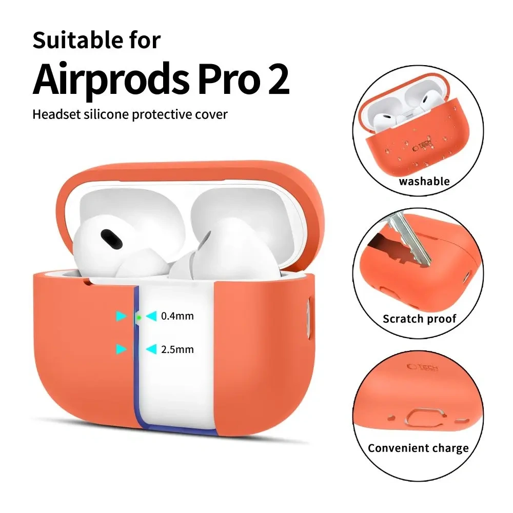 Hurtownia GSM - Tech-Protect silikonové Apple Airpods Pro 1 / 2 neonově oranžové - THP3130 - {ean13} - Hurt