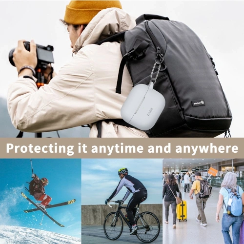 Etui Tech-Protect Silicone Hook Apple Airpods 3 Caffe Latte - AirPods (3. generacji) - Tech-Protect