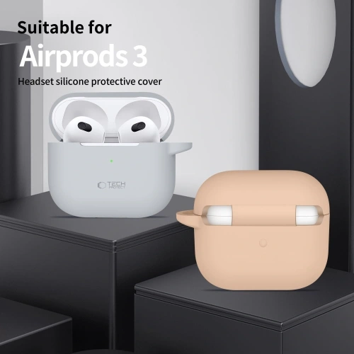 Etui Tech-Protect Silicone Hook Apple Airpods 3 Black - AirPods (3. generacji) - Tech-Protect