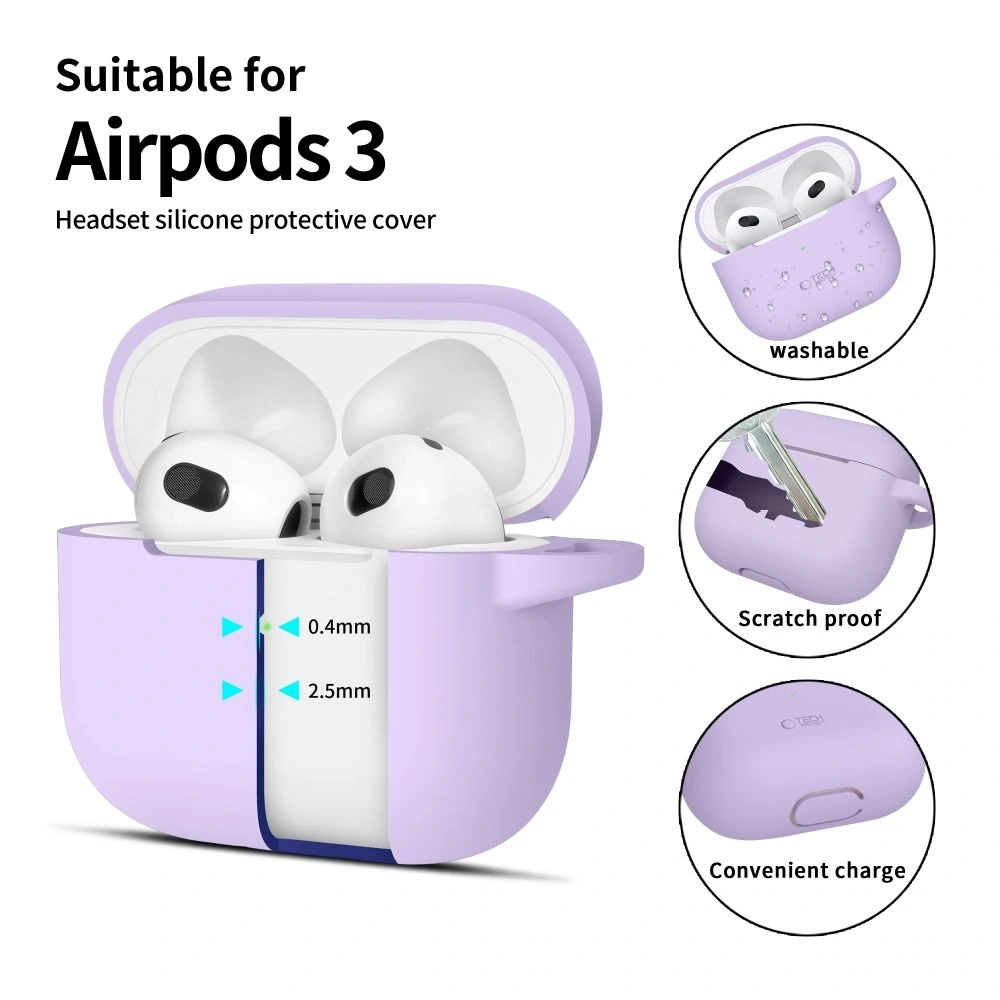 Hurtownia GSM - Tech-Protect Silikonový háček pro Apple Airpods 3 Levandule - THP3133 - {ean13} - Hurt