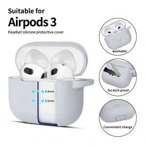 Hurtownia GSM - Tech-Protect Silikonový háček pro Apple Airpods 3 Crayon Grey - THP3134 - {ean13} - Hurt