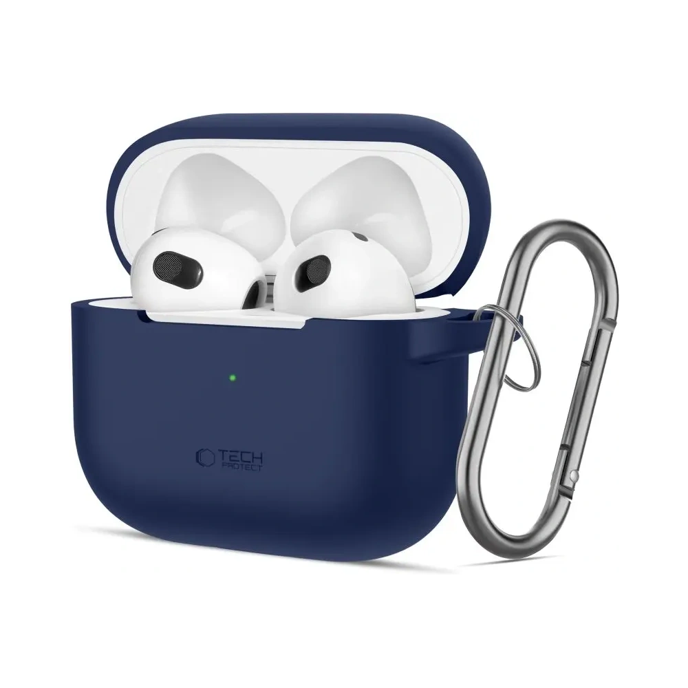 Wholesale Tech-Protect Silicone Hook Apple Airpods 3 Navy Blue - THP3135 - {ean13} - Hurt