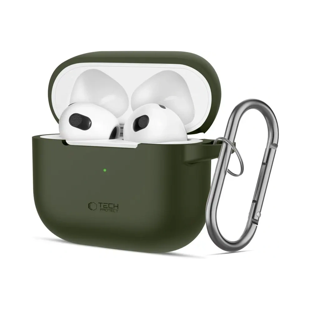 Wholesale Tech-Protect Silicone Hook Apple Airpods 3 Olive Green - THP3136 - {ean13} - Hurt
