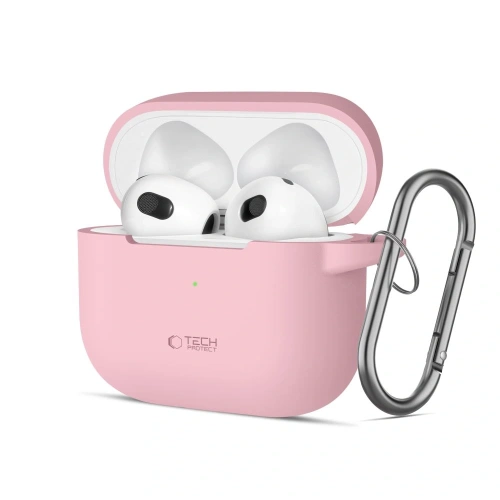 Etui Tech-Protect Silicone Hook Apple Airpods 3 Dusty Pink - AirPods (3. generacji) - Tech-Protect