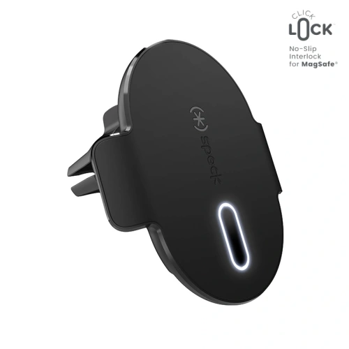 Speck Charging Vent Mount + ClickLock - Uchwyt samochodowy z ładowaniem bezprzewodowym MagSafe (czarny) - !ZAIMPORTOWANE - Speck