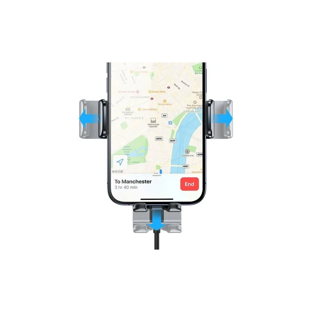 Wholesale USAMS windshield/cockpit car mount with 15W wireless charger black - USA1188 - {ean13} - Hurt