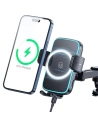 USAMS windshield/cockpit car mount with 15W wireless charger black - on the cockpit / windshield - Usams