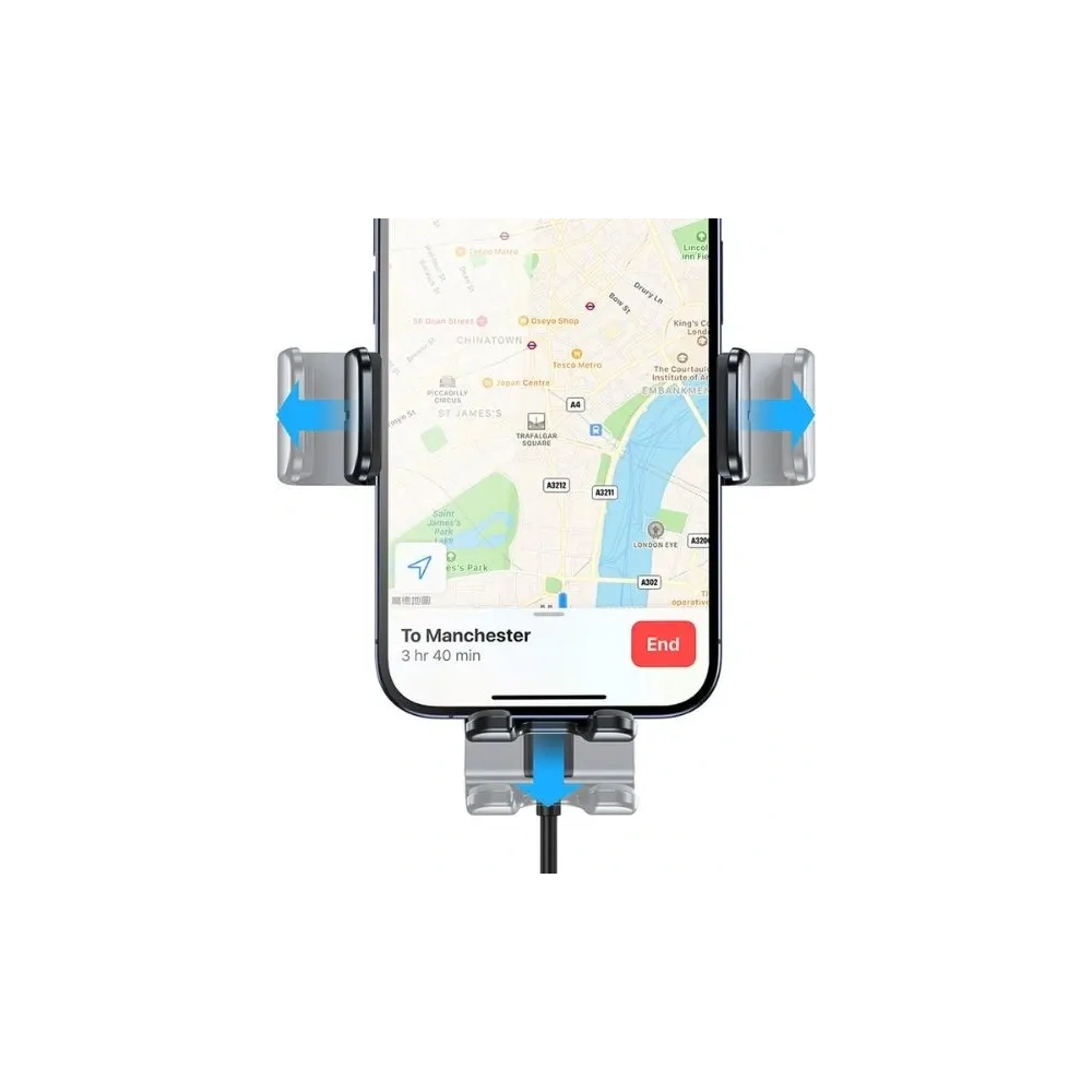 Wholesale USAMS car grille mount with 15W wireless charger black - USA1189 - {ean13} - Hurt