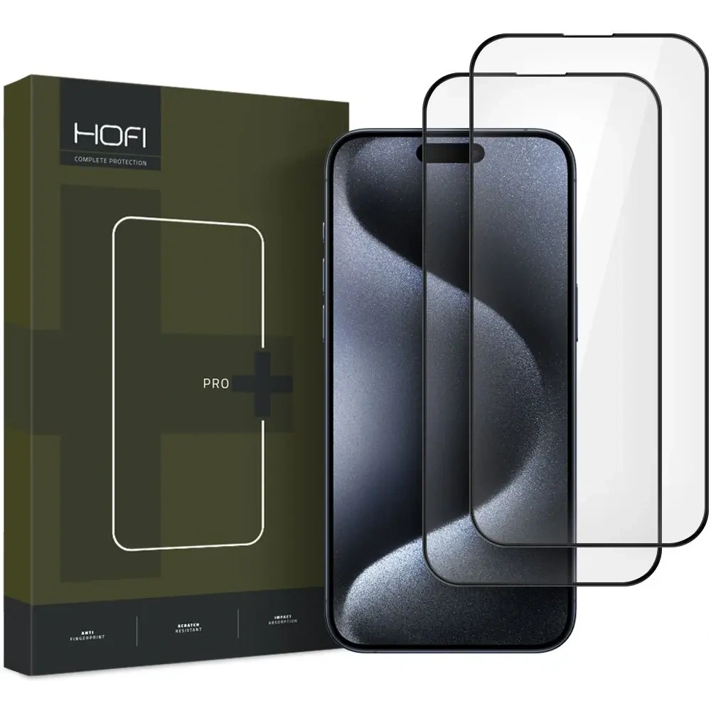 Hurtownia GSM - Hofi Glass Pro+ Apple iPhone 16 Pro Černá [2 BALENÍ] - HOFI531 - {ean13} - Hurt