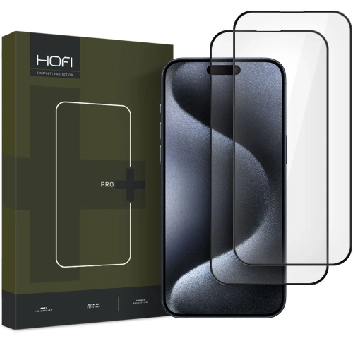 Szkło hartowane Hofi Glass Pro+ Apple iPhone 16 Pro Max Black [2 PACK] - iPhone 16 Pro Max - Hofi