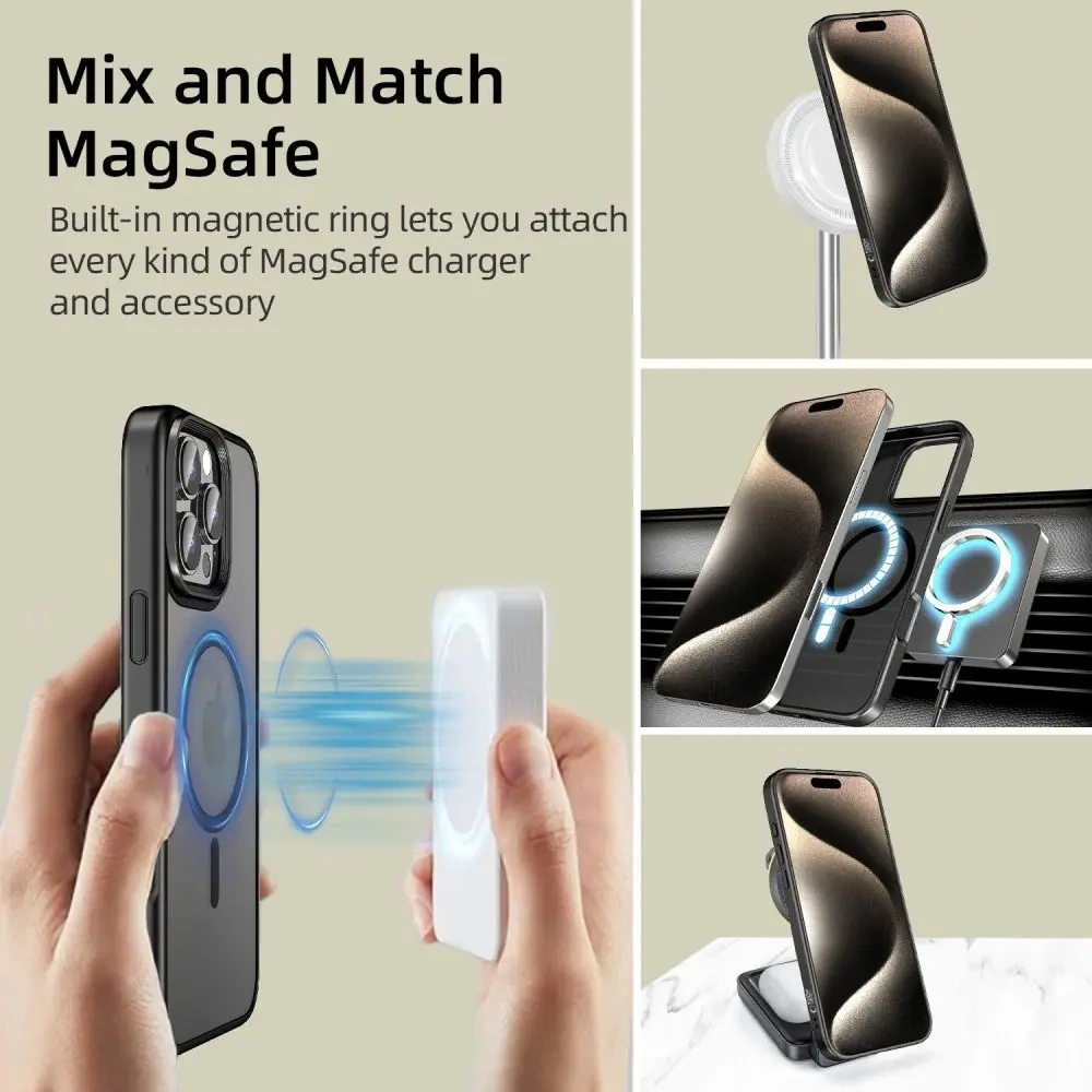 Wholesale Tech-Protect Magmat MagSafe Apple iPhone 15 Plus Matte Blue - THP3139 - {ean13} - Hurt