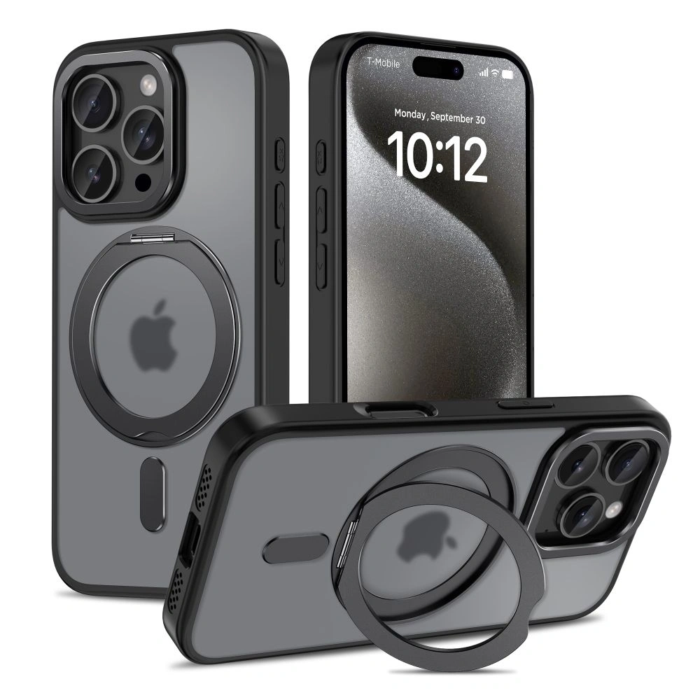 Hurtownia GSM - Tech-Protect Magring MagSafe Apple iPhone 16 Pro Max Matt Fekete - THP3141 - {ean13} - Hurt