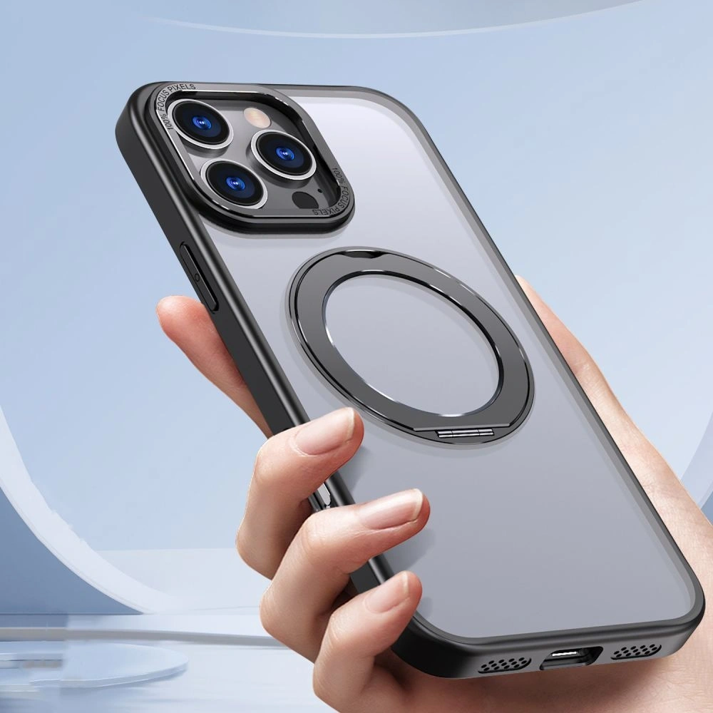 Hurtownia GSM - Tech-Protect Magring MagSafe Apple iPhone 16 Pro Max Matt Fekete - THP3141 - {ean13} - Hurt