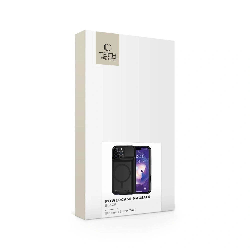 Hurtownia GSM - Etui Tech-Protect Powercase MagSafe 8500mAh Apple iPhone 16 Pro Max Black - THP3148 - {ean13} - Hurt