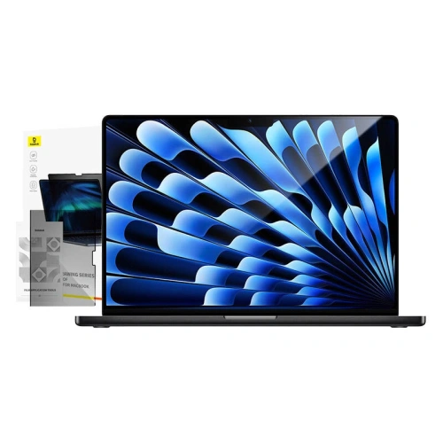 Szkło hartowane Baseus Magic Drawing dla MacBook Air 13.6" (2022/2024) + zestaw czyszczący (przeźroczysty) - !ZAIMPORTOWANE - Baseus
