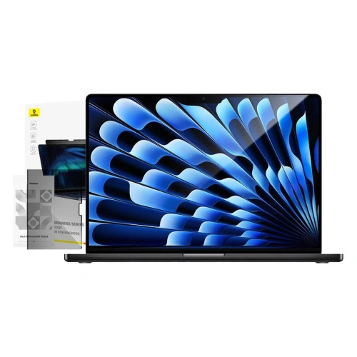 Szkło hartowane Baseus Magic Drawing dla MacBook Air 15.3" (2023/2024) + zestaw czyszczący (przeźroczysty) - !ZAIMPORTOWANE - Baseus