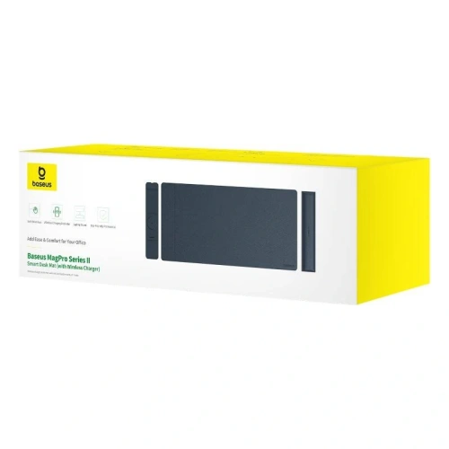 Mata na biurko Baseus MagPro II z ładowarką indukcyjną (czarna) - Podkładki pod mysz - Baseus