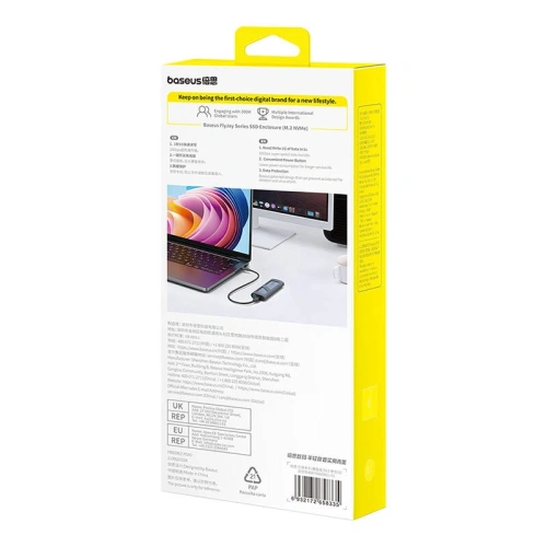 Obudowa dysku SSD Baseus FlyJoy (szary) - Obudowy dysków / pendrive - Baseus