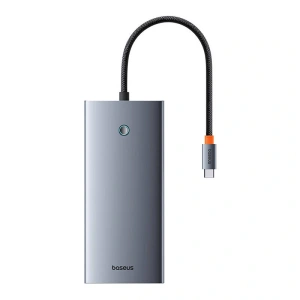 Hurtownia GSM - Baseus PortalJoy 13in1 Adapter USB-C / 2xHDMI, DP, VGA, 2xUSB-C, 3xUSB-A, PD, RJ45, SD/TF, Klinke 3.5mm (grau) - BSU8849 - {ean13} - Hurt