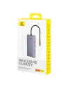 Hurtownia GSM - Baseus PortalJoy adaptor 13in1 USB-C / 2xHDMI, DP, VGA, 2xUSB-C, 3xUSB-A, PD, RJ45, SD/TF, jack 3.5mm (gri) - BSU8849 - {ean13} - Hurt