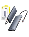 Hurtownia GSM - Baseus PortalJoy adaptor 13in1 USB-C / 2xHDMI, DP, VGA, 2xUSB-C, 3xUSB-A, PD, RJ45, SD/TF, jack 3.5mm (gri) - BSU8849 - {ean13} - Hurt