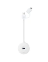 Hurtownia GSM - Adapter USB 3.0 Baseus Round Box, HUB USB/USB-C do 1x USB 3.0 + 3x USB 2.0, 12cm (biały) - BSU982WHT - {ean13} - Hurt