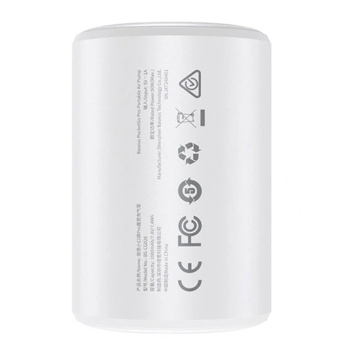 Przenośna pompka Baseus PocketGo (biały) - Inne akcesoria - Baseus