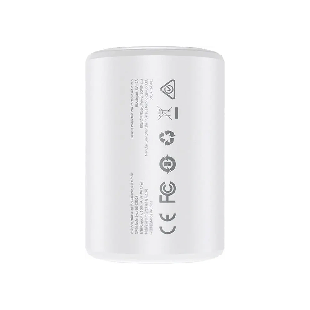 Wholesale Baseus PocketGo portable pump (white) - BSU8850 - {ean13} - Hurt