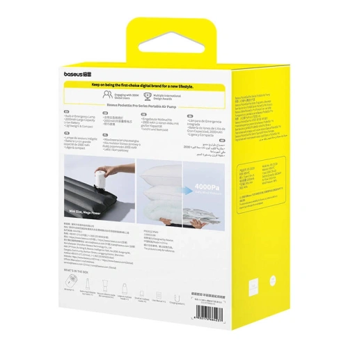 Przenośna pompka Baseus PocketGo (biały) - Inne akcesoria - Baseus