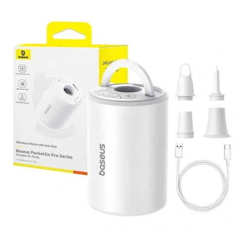 Przenośna pompka Baseus PocketGo (biały) - Inne akcesoria - Baseus