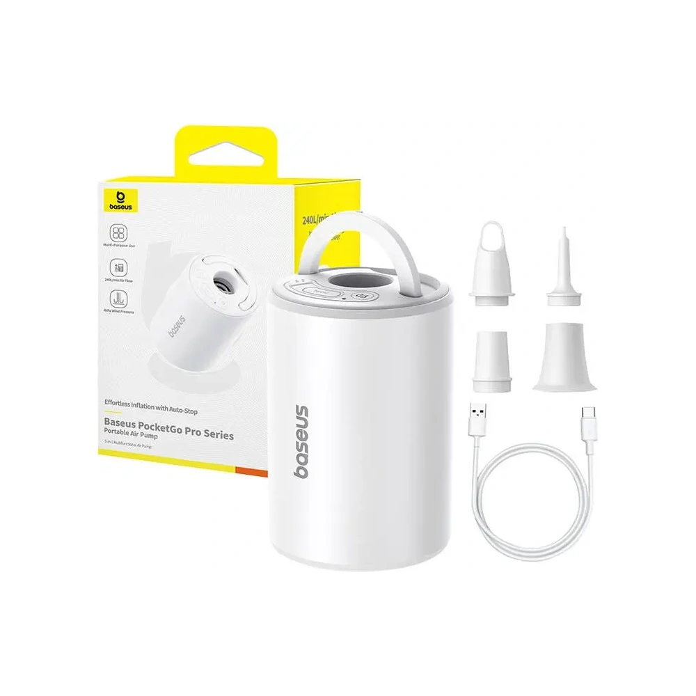Wholesale Baseus PocketGo portable pump (white) - BSU8850 - {ean13} - Hurt