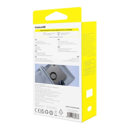 Kabel Baseus Tungsten Gold USB-C / USB-C 100W 1m (czarny) - USB-C - USB-C - Baseus