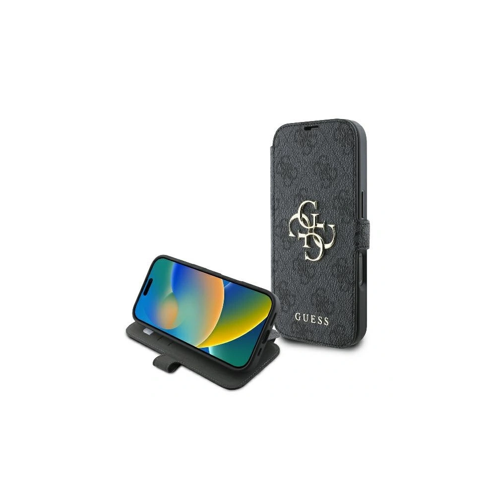 Hurtownia GSM - Guess GUBKP16L4GMGGR Apple iPhone 16 Pro Buch 4G Metall-Logo schwarz - GUE3592 - {ean13} - Hurt