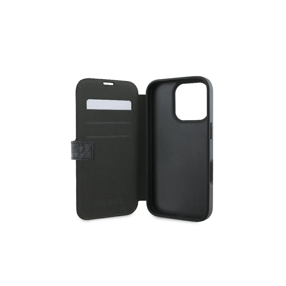 Hurtownia GSM - Guess GUBKP16L4GMGGR Apple iPhone 16 Pro könyv 4G Fém Logó fekete - GUE3592 - {ean13} - Hurt