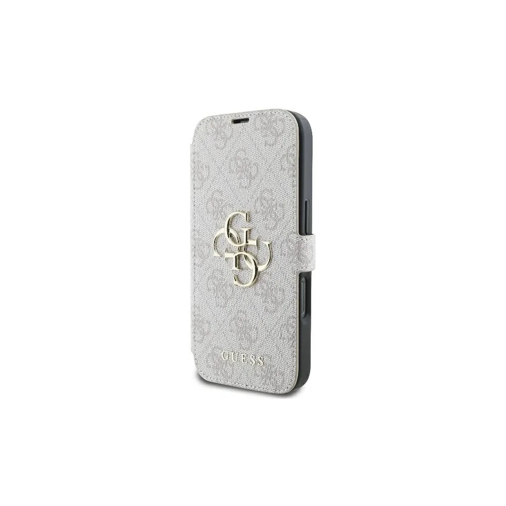Hurtownia GSM - Guess GUBKP16L4GMGPI Apple iPhone 16 Pro könyv 4G Fém Logó rózsaszín - GUE3593 - {ean13} - Hurt