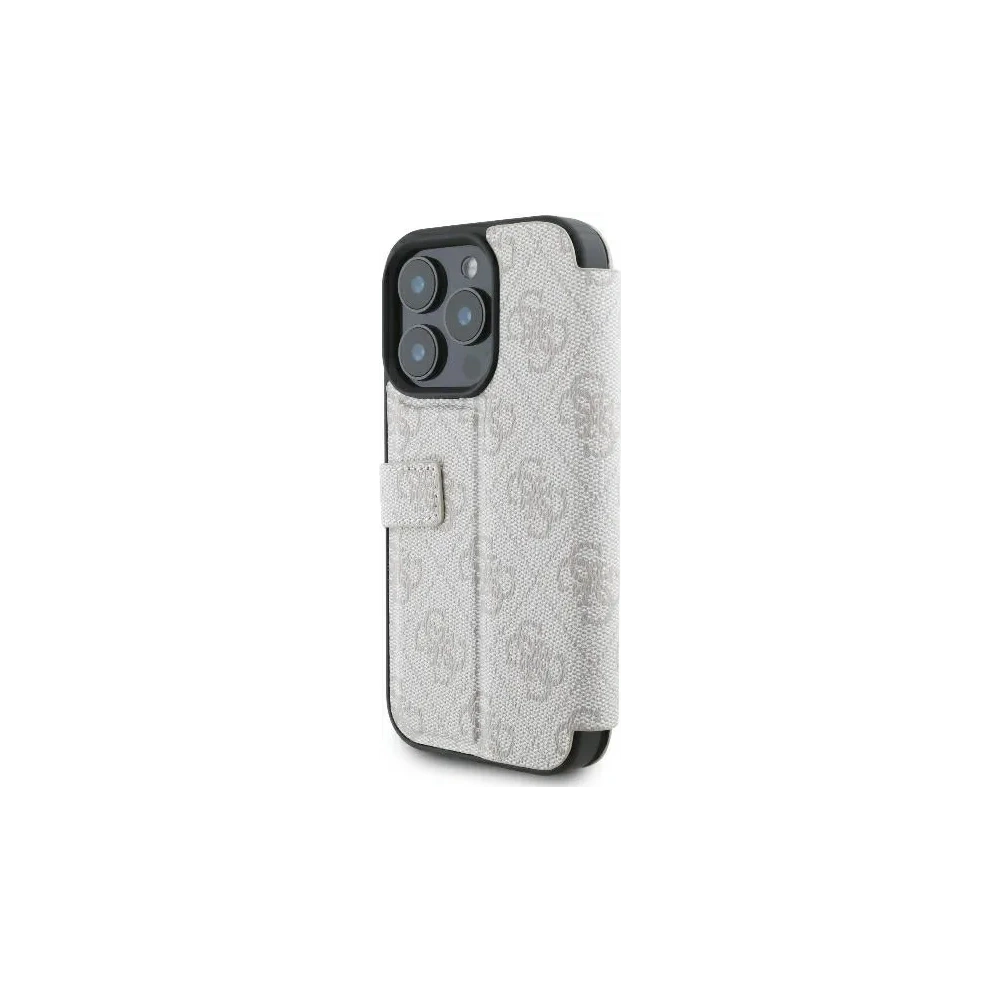 Hurtownia GSM - Guess GUBKP16L4GMGPI Apple iPhone 16 Pro könyv 4G Fém Logó rózsaszín - GUE3593 - {ean13} - Hurt