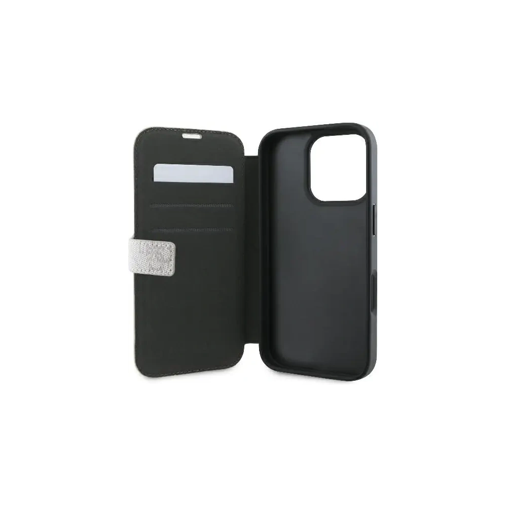 Hurtownia GSM - Guess GUBKP16L4GMGPI Apple iPhone 16 Pro könyv 4G Fém Logó rózsaszín - GUE3593 - {ean13} - Hurt