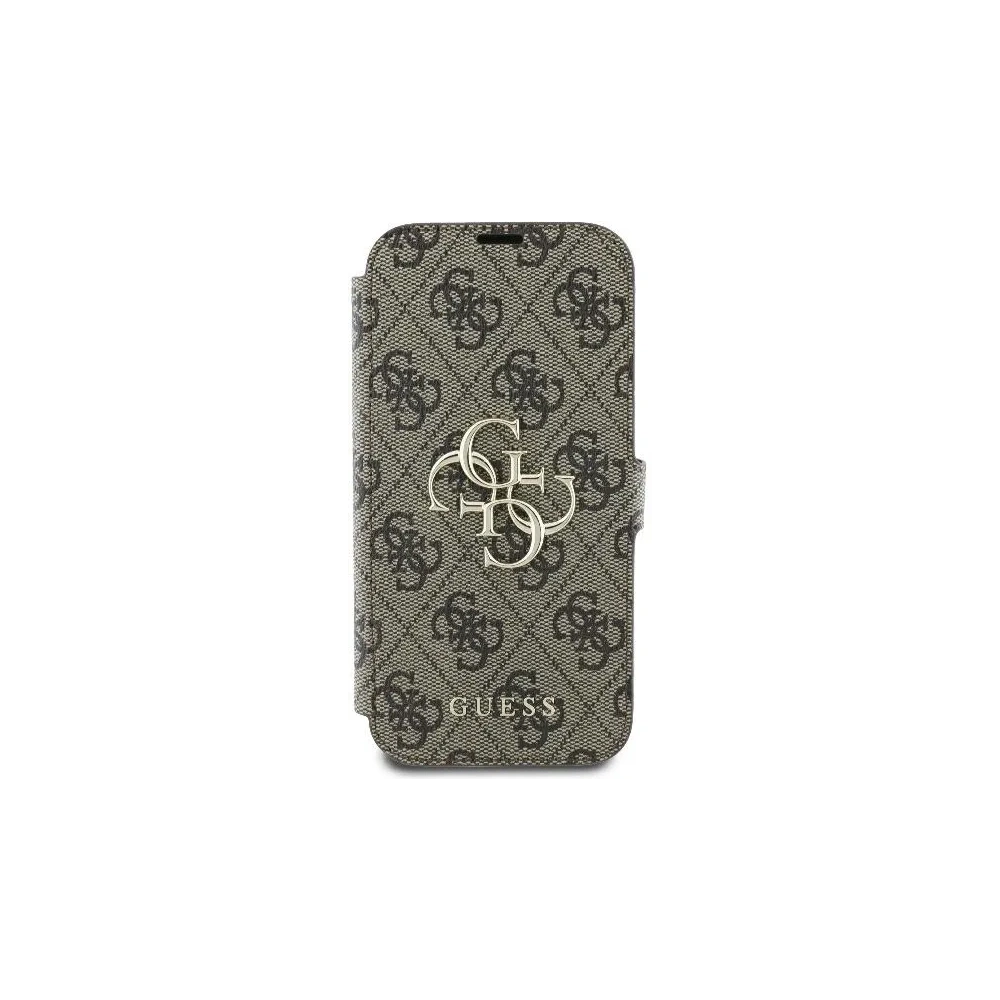 Hurtownia GSM - Etui Guess GUBKP16M4GMGBR Apple iPhone 16 Plus book 4G Metal Logo brązowy - GUE3594 - {ean13} - Hurt