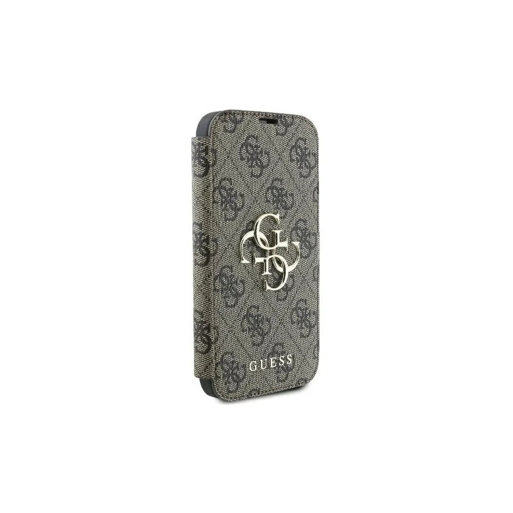 Hurtownia GSM - Etui Guess GUBKP16M4GMGBR Apple iPhone 16 Plus book 4G Metal Logo brązowy - GUE3594 - {ean13} - Hurt