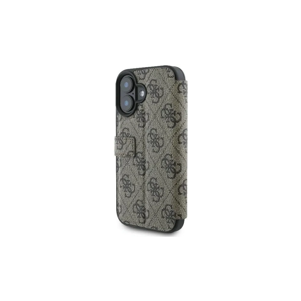 Hurtownia GSM - Etui Guess GUBKP16M4GMGBR Apple iPhone 16 Plus book 4G Metal Logo brązowy - GUE3594 - {ean13} - Hurt