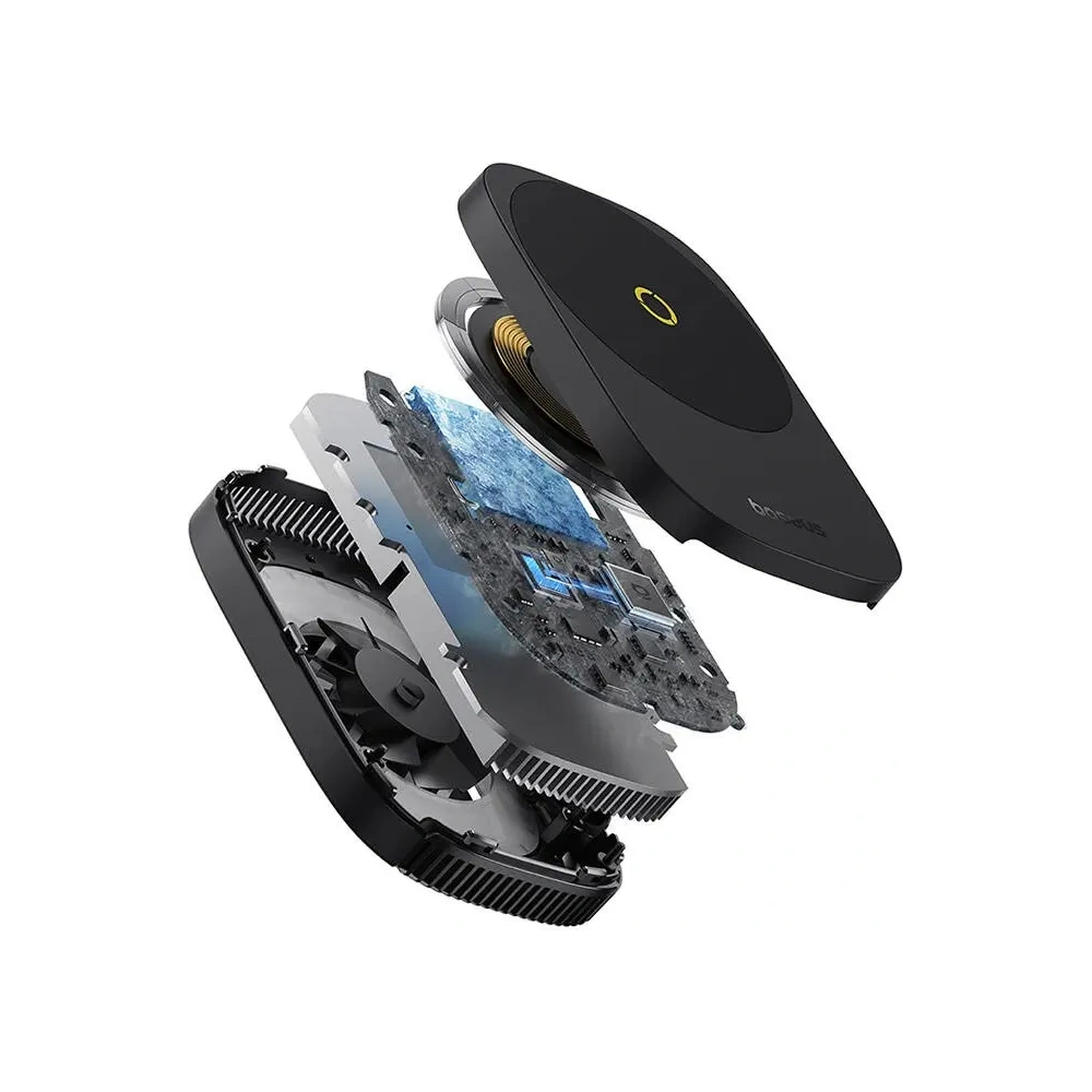 Wholesale Baseus MagPro II Ultra-Thin cooling holder with charger 15W (black) - BSU8866 - {ean13} - Hurt