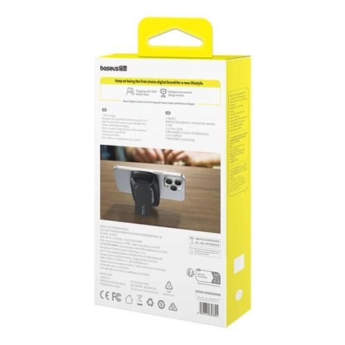 Uchwyt z ładowarką 15W i chłodzeniem Baseus MagPro II Ultra-Thin (czarny) - Pozostałe uchwyty - Baseus